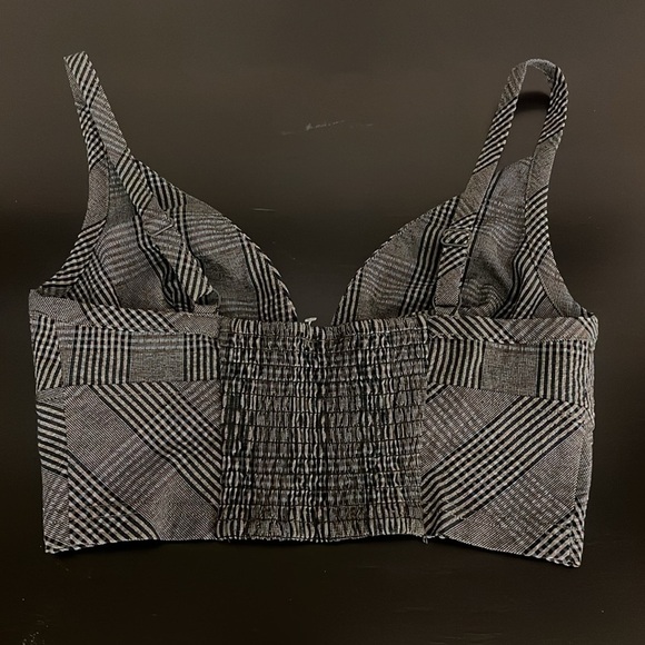 NWOT Free People Intimately Plaid V-Neck
Cropped Bra Top size XS - Picture 3 of 10